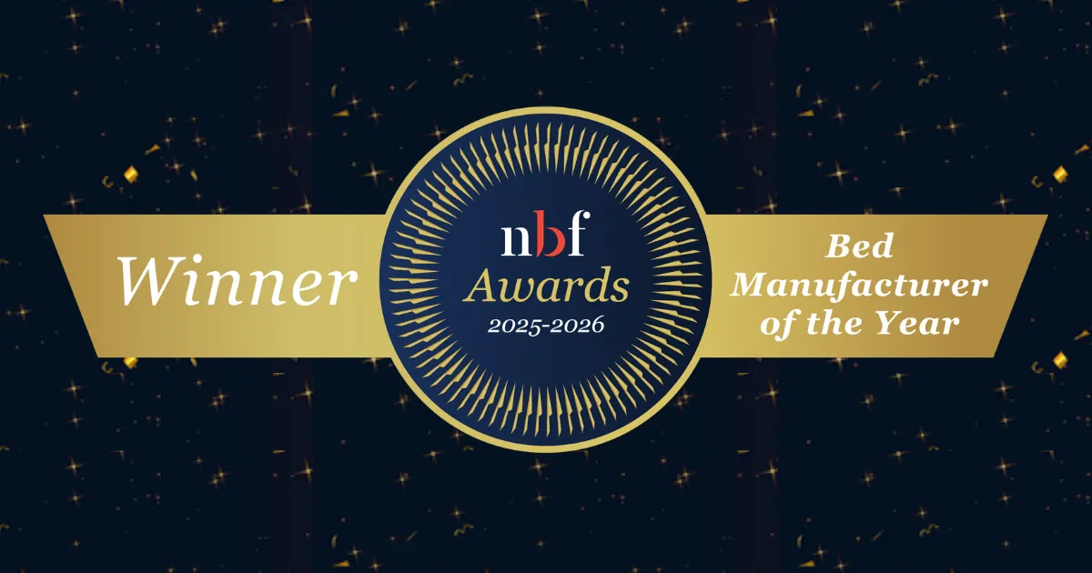 We’re proud to share that our bed partner, Harrison Spinks, has been named Bed Manufacturer of the Year at the National Bed Federation Awards – for the fifth time!
This prestigious award celebrates their commitment to craftsmanship, innovation and sustainability – values that shine through in every bed they create.
Discover our Harrison Spinks collection in-store and online and experience the difference for yourself.
